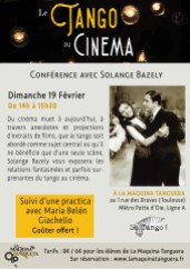 Conférence le Tango au Cinéma, Dimanche 19 février 2017, La Maquina Tanguera, Toulouse